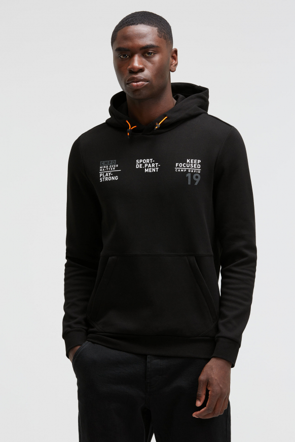 Hoodie aus Interlock mit Rücken-Artworks