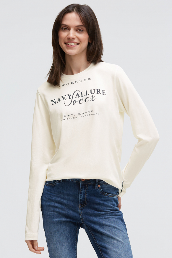 Oversized Longsleeve mit Label Print