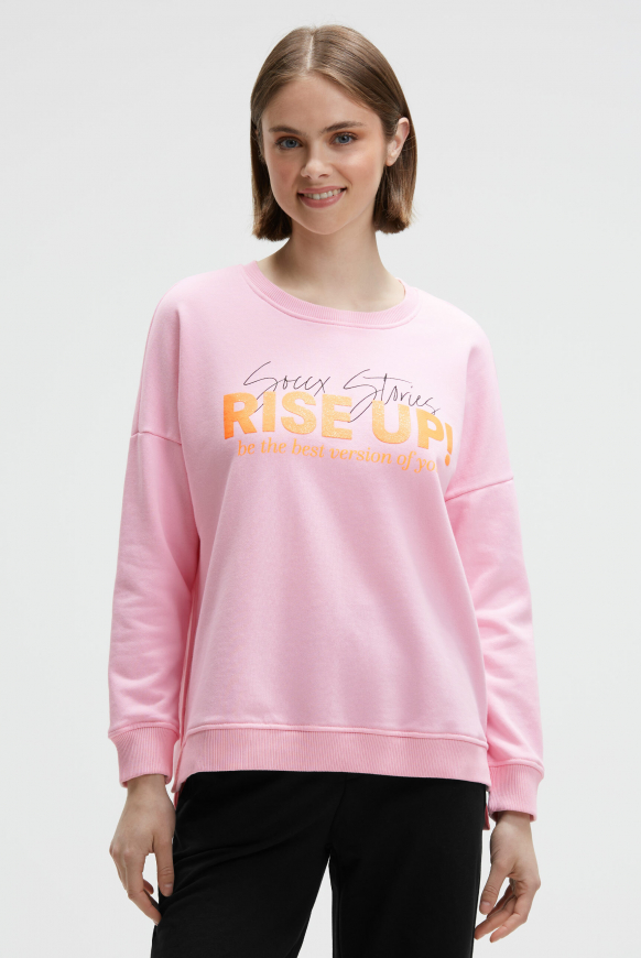 Sweatshirt mit Glitter Rubber Print