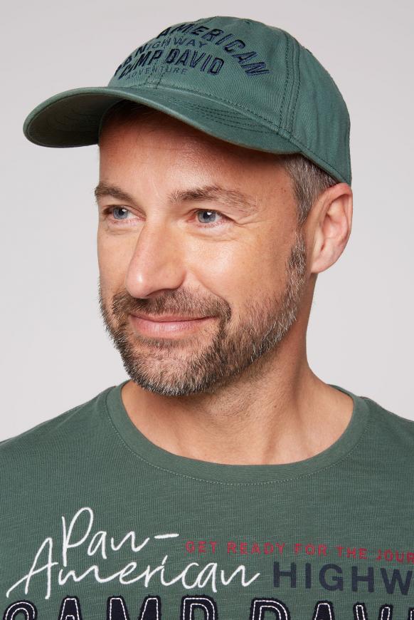 Base Cap mit Logo Artwork grey green