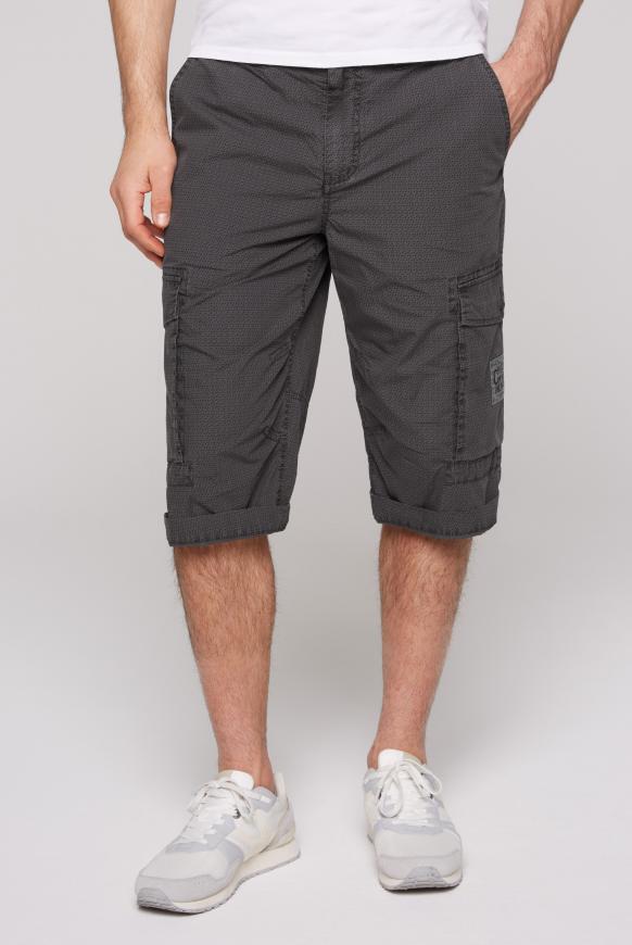 Cargo Shorts mit All Over Print master black