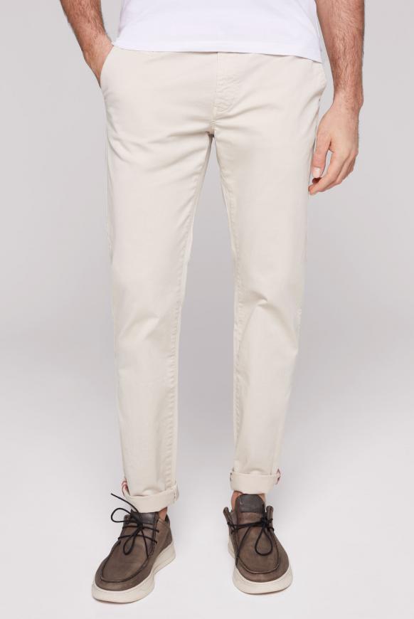 Chinohose mit gewaschener Optik summer beige