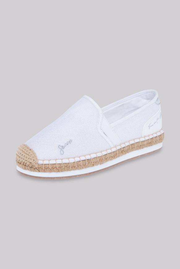 Espadrille mit Plateau-Sohle white