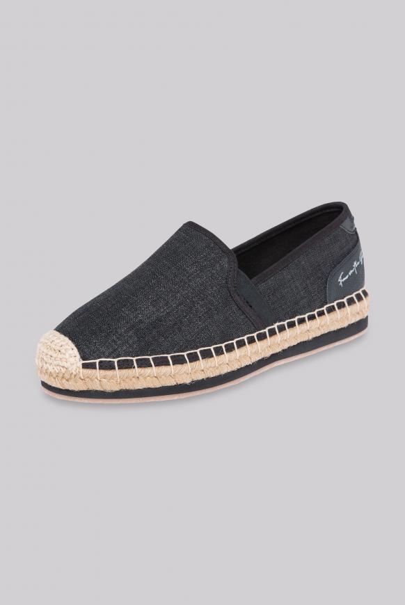 Espadrille mit Plateau-Sohle black