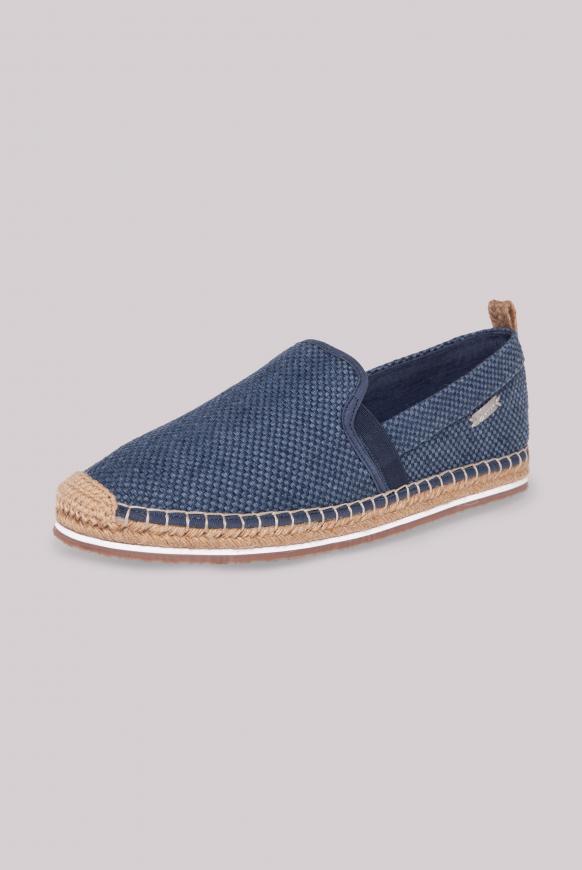 Espadrille mit Webstruktur sea blue