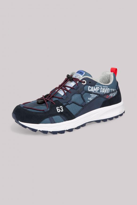 Hiking Sneaker mit Mesh-Struktur steel blue