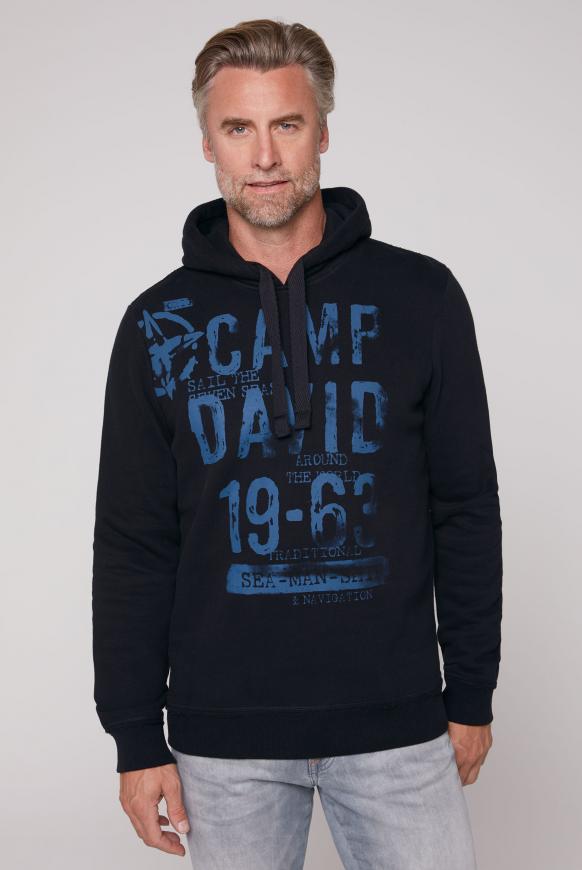 Hoodie mit Watercolor Prints black