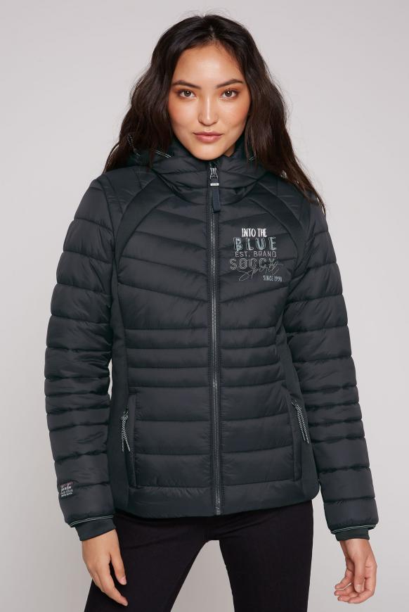 Jacke im Ski-Design mit Powerstretch-Einsätzen
