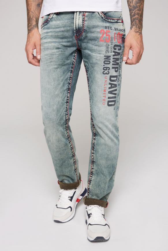 Jeans NI:CO mit Label Prints