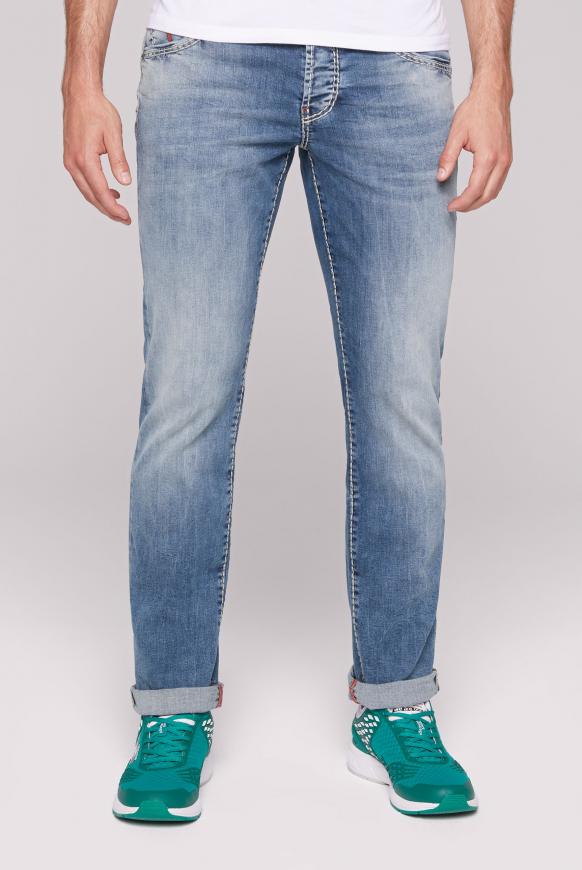 Jeans RO:BI mit Used-Effekten blue used