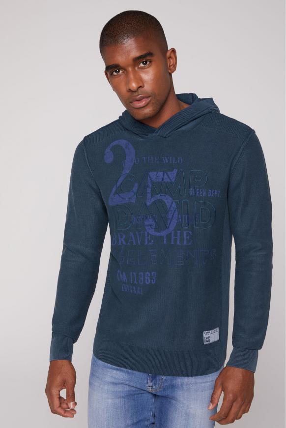 Kapuzenpullover Stone Washed mit Logo Artworks