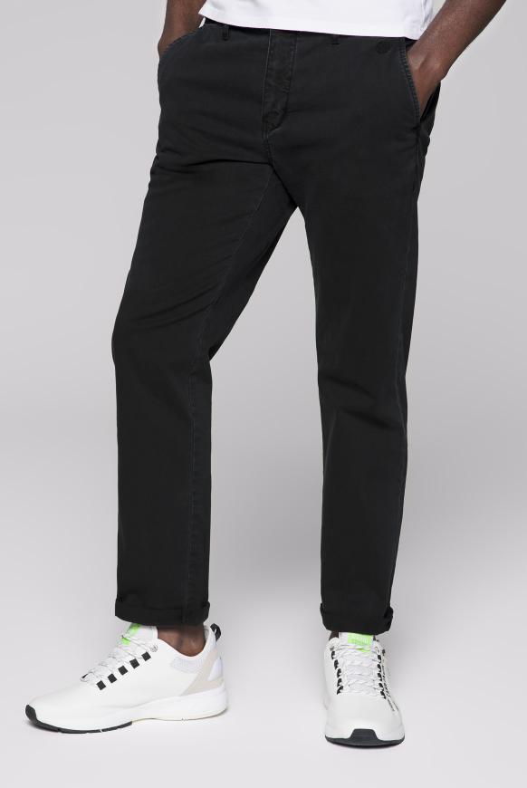 Klassische Chinohose black