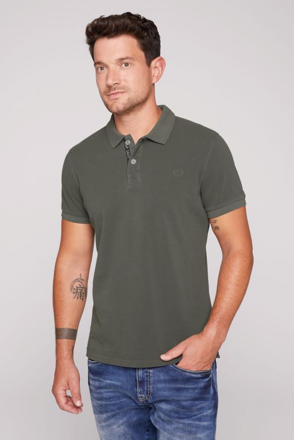 Pikee-Polo mit Vintage-Waschung