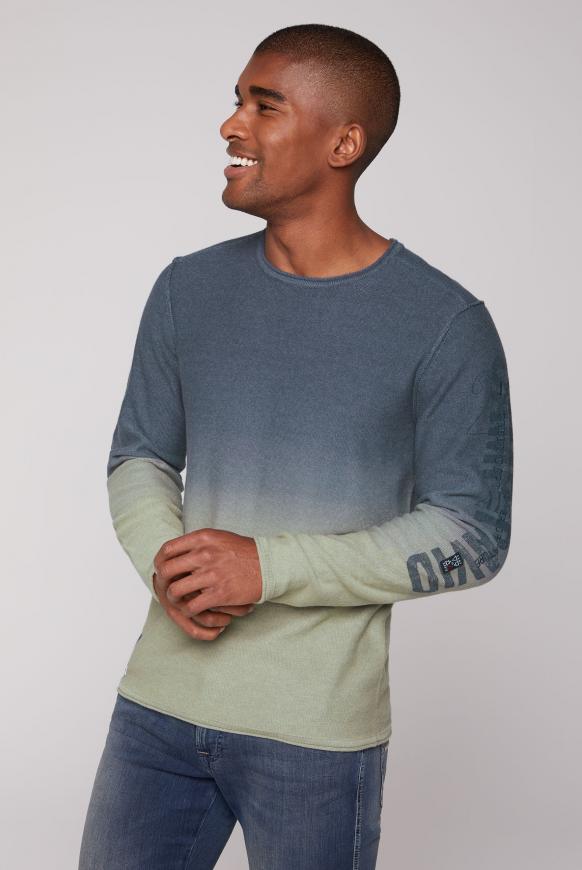 Pullover in Linksstrick mit Farbverlauf