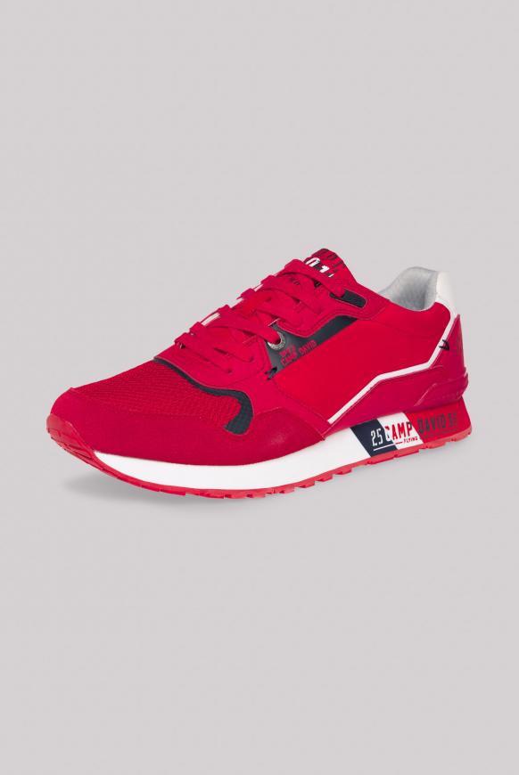 Sneaker im Retro Look mit Logo Artworks power red