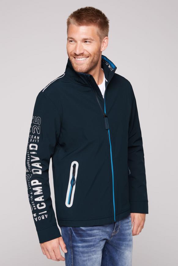 Softshelljacke mit reflektierenden Details blue navy