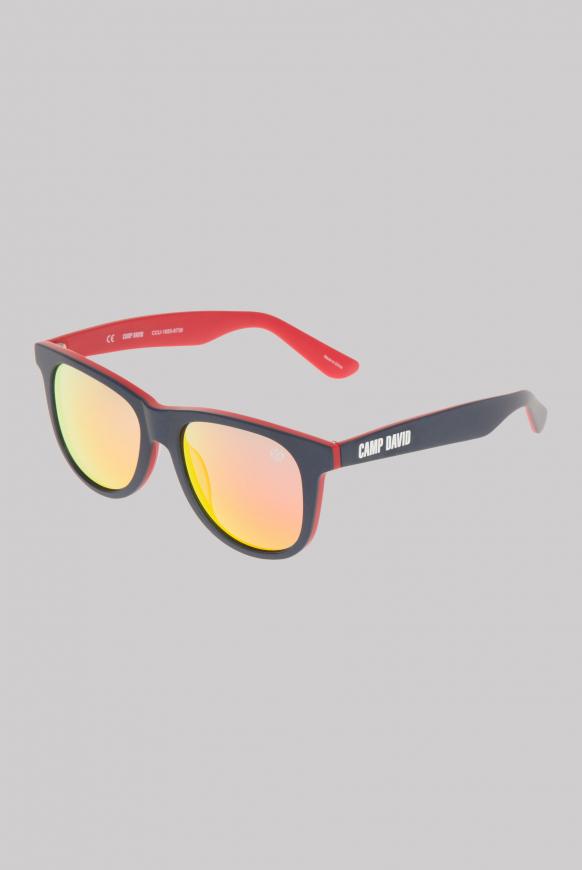 Sonnenbrille mit Vollrandfassung blue / red