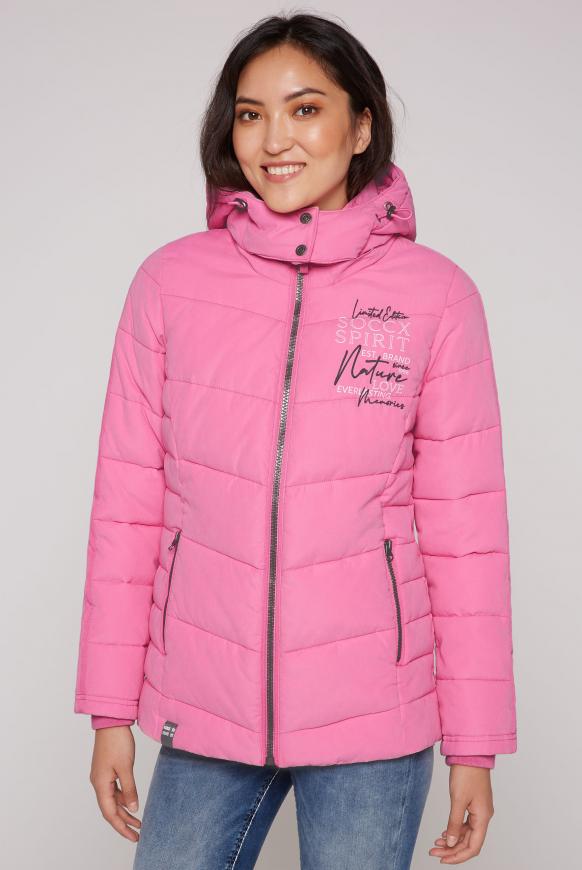 Steppjacke mit abtrennbarer Kapuze