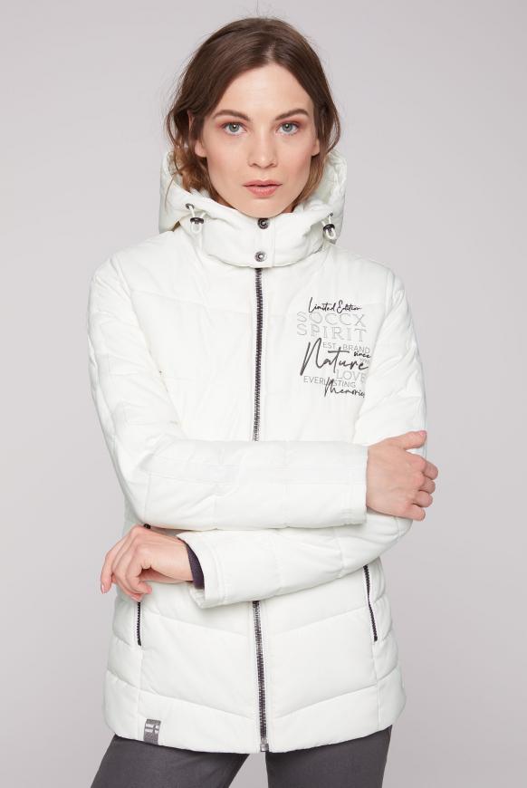 Steppjacke mit abtrennbarer Kapuze