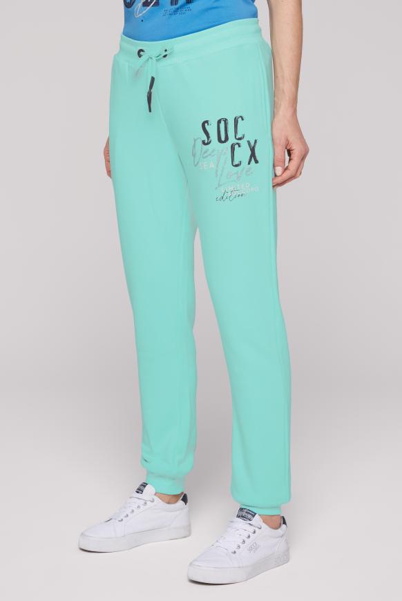 Sweathose mit Logo Artwork flash aqua