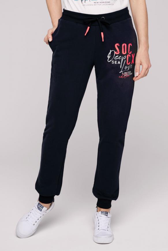 Sweathose mit Logo Artwork blue navy