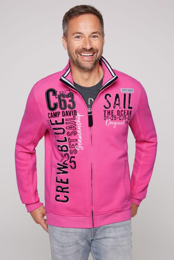 Sweatjacke mit Logo Artworks new pink