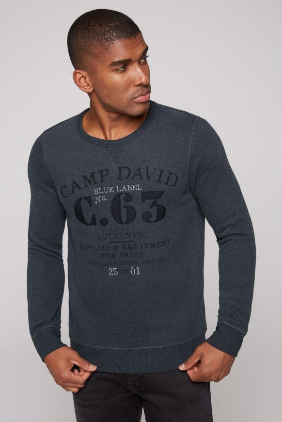 Sweatshirt mit Label-Applikationen