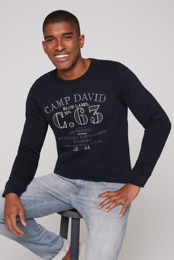 Sweatshirt mit Label-Applikationen