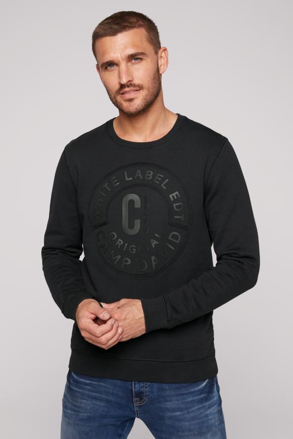 Sweatshirt mit Rubber Artwork black