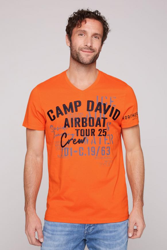 T-Shirt mit Logo Artworks mission orange