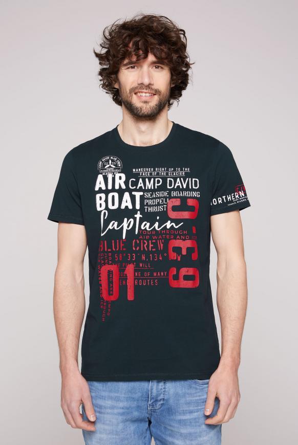 T-Shirt mit Logo Artworks frozen navy