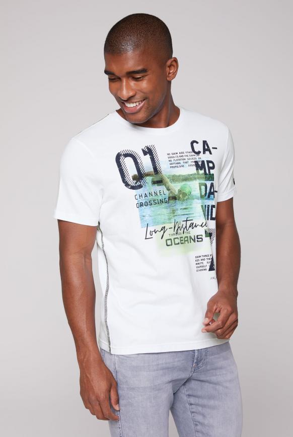 T-Shirt mit Photoprint opticwhite