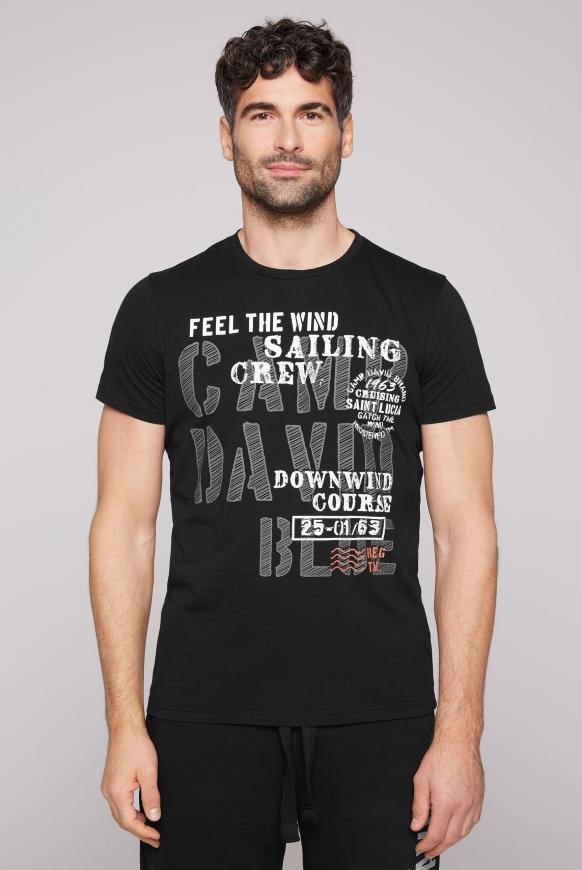 T-Shirt mit Sailing Print black