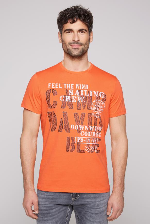 T-Shirt mit Sailing Print mission orange