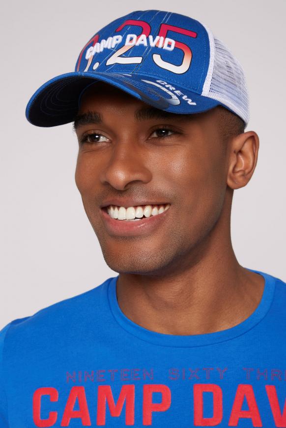 Trucker Cap mit 3D-Logo coastal blue