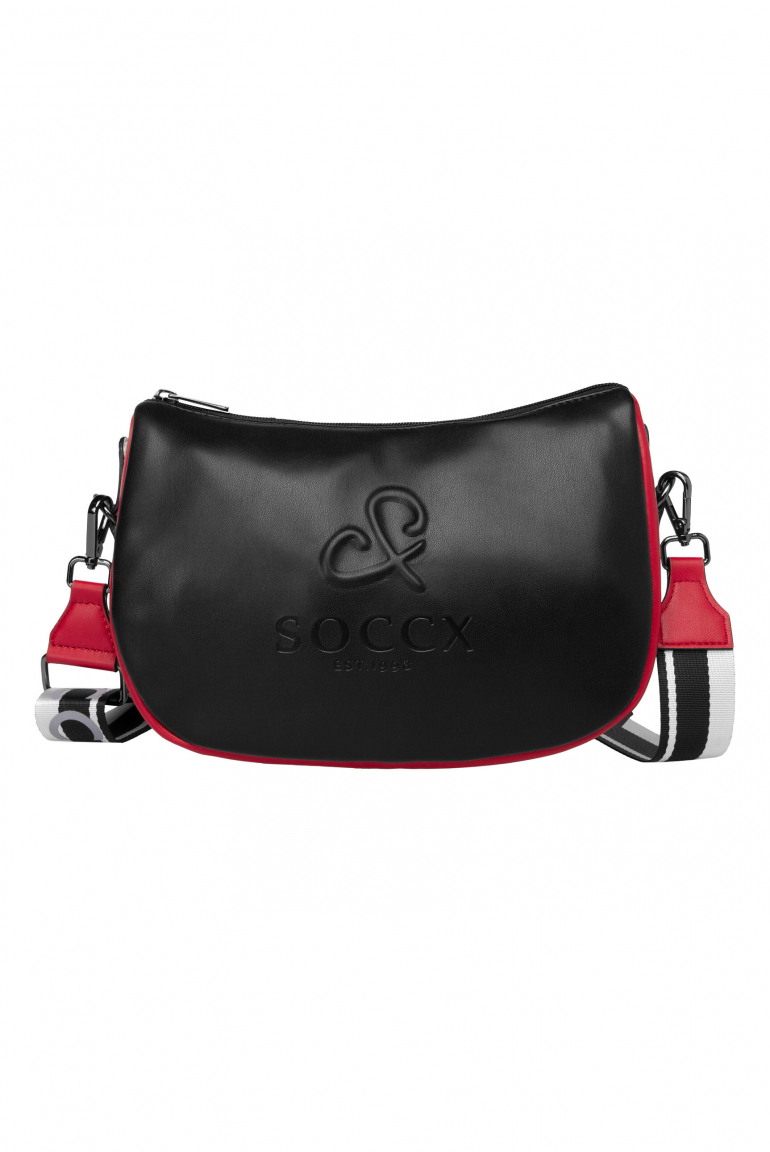 Crossbody Bag im Colour-Design mit modischem Gurt black