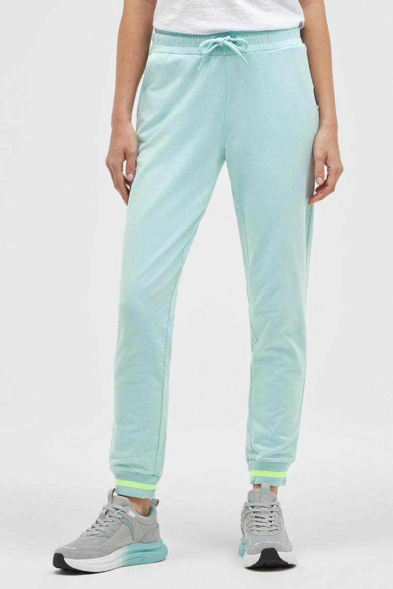 Jogginghose mit Bündchen-Details misty mint