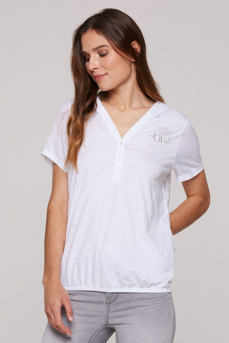 Kapuzenshirt mit Rücken-Artwork opticwhite