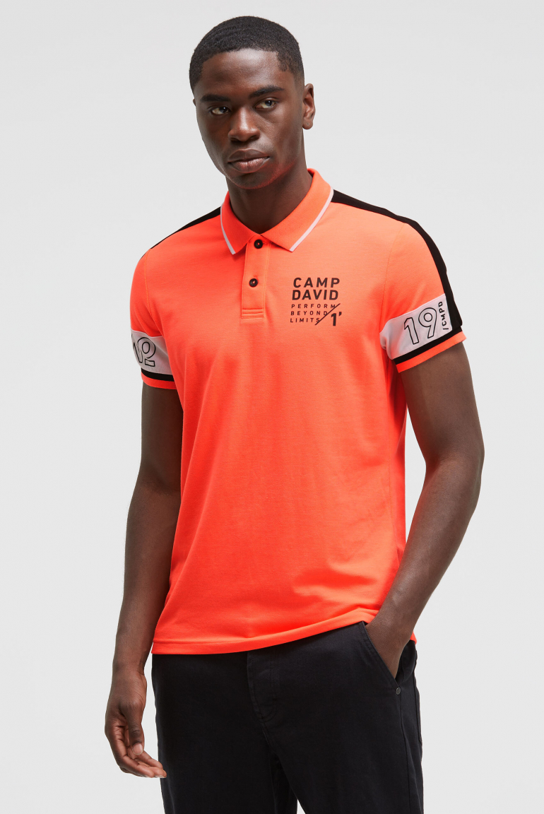 Pikee-Polo mit Colour-Blocking