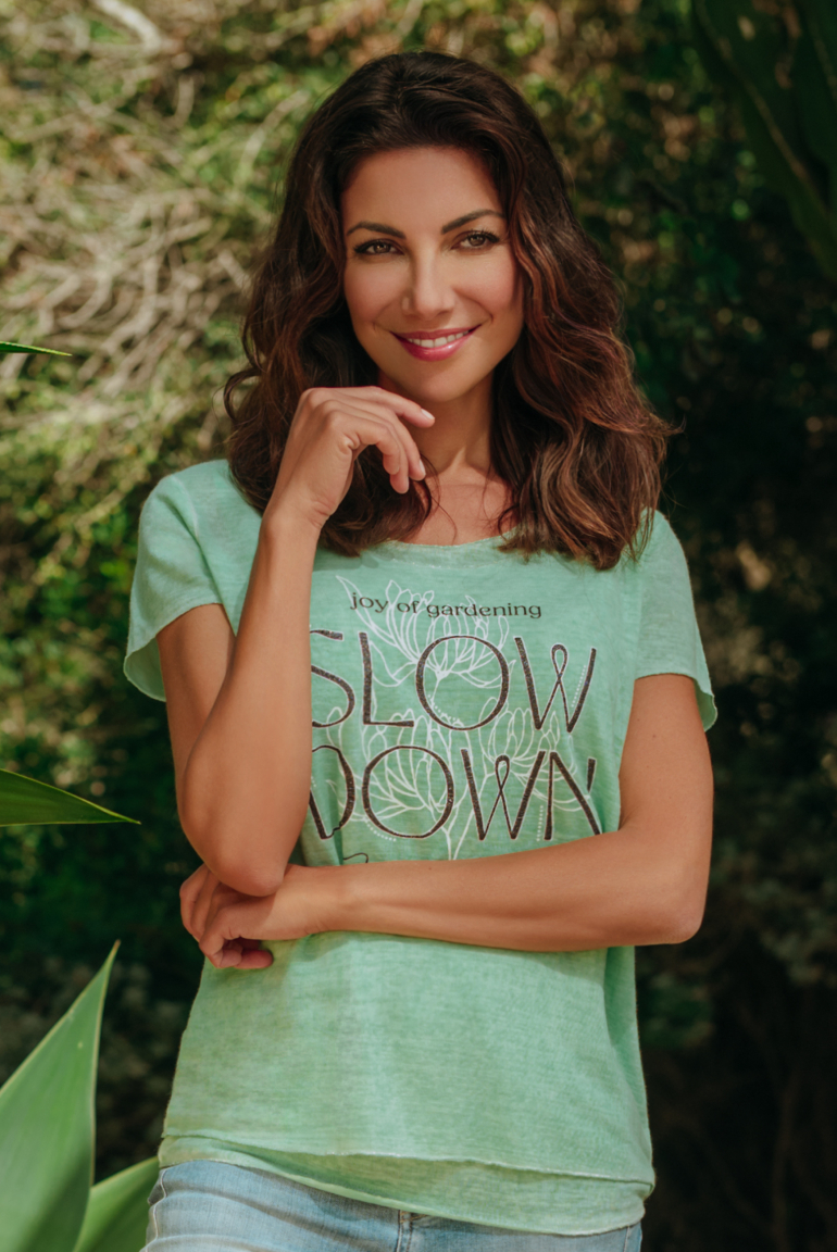 T-Shirt im Layering Look, 2-teilig leafy mint
