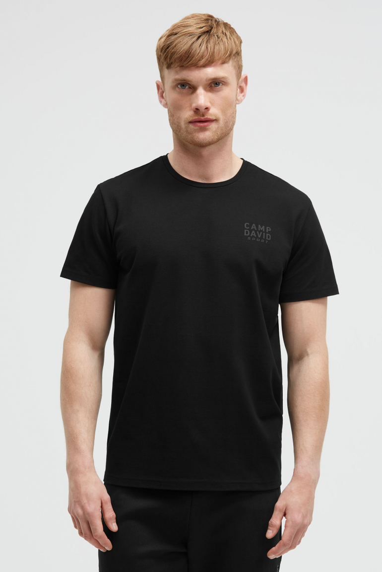 T-Shirt Rundhals aus Baumwoll-Pikee