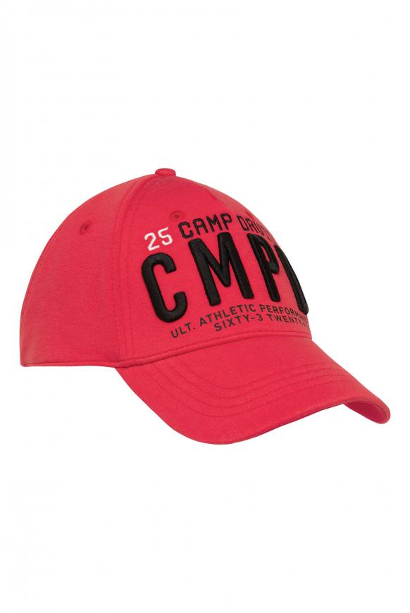 Base Cap mit 3D-Logo-Stickerei power red