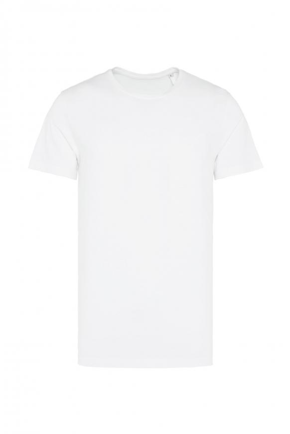 Basic T-Shirt mit Rundhalsausschnitt opticwhite