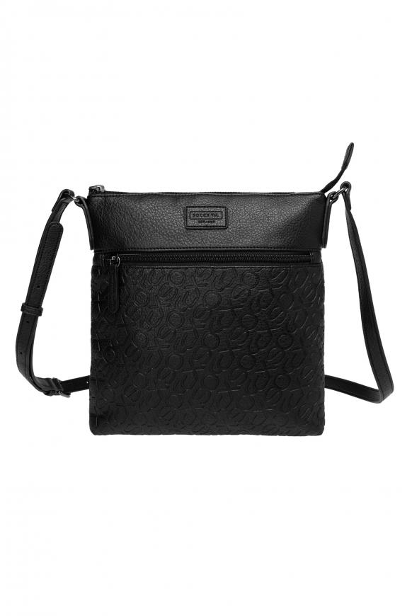 Crossbody Bag mit Logo-Prägungen black