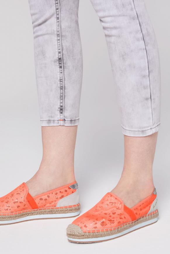 Espadrille mit Plateau-Sohle peachy glow