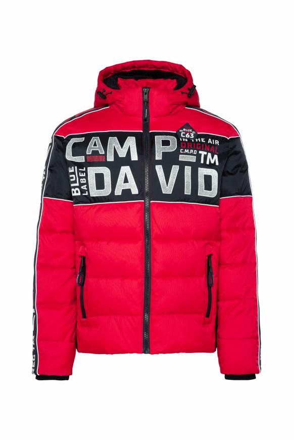 Jacke im Ski-Design mit Logo Artwork mission red