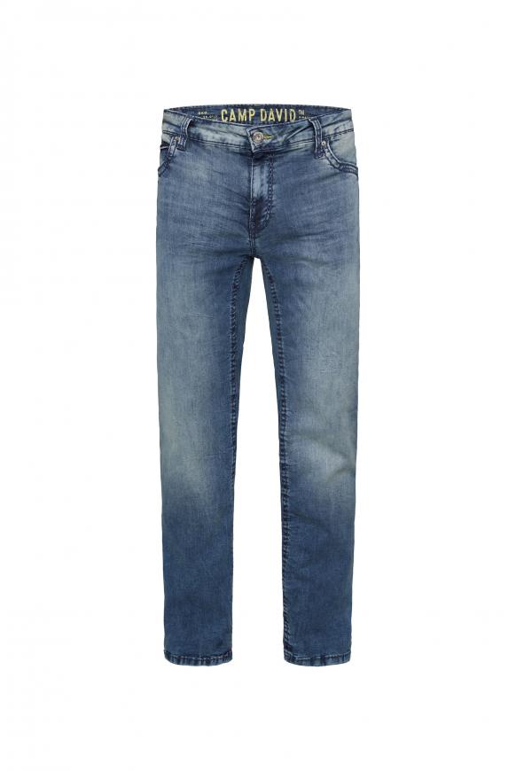 Jeans CO:NO mit Used-Effekten medium blue vintage