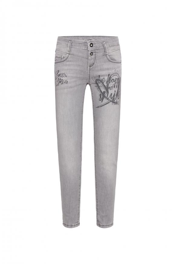 Jeans KI:RY mit Logo Artworks dark grey