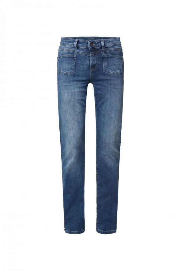 Jeans MA:LU mit Taschen-Detail vintage blue used