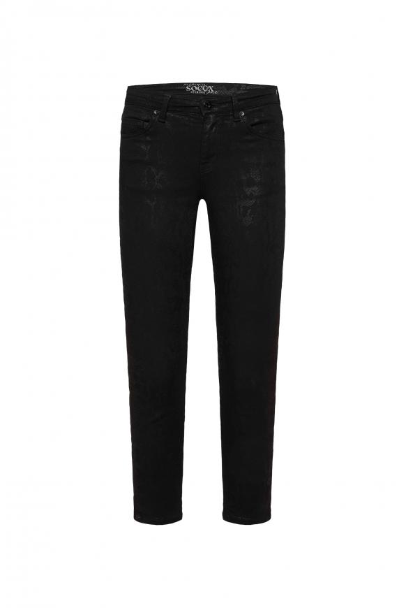 Jeans MI:RA mit tonigem Snake Print